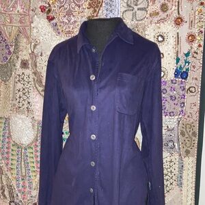 Purple Button-Up Shirt